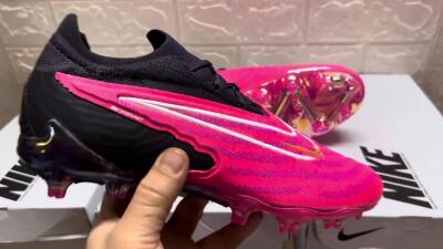 Nike Phantom GX Elite FG Low-Tops Soccer Cleats - Pink/Black