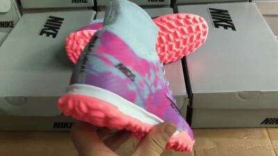 Nike Air Zoom Mercurial Superfly 9 Elite TF High-Tops Soccer Shoes - Blue/Purple/Red
