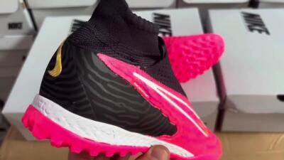 Nike Phantom GX Elite DF TF High-Tops Soccer Shoes - Red/Black/White