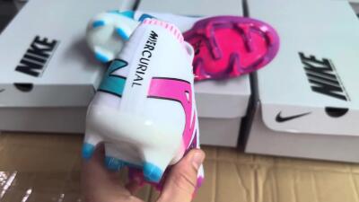 Nike Air Zoom Mercurial Vapor 15 Elite FG Low-Tops Soccer Cleats - White/Pink/Purple