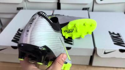 Nike Air Zoom Vapor 15 Elite SE AG Low-Tops Soccer Cleats - Silver/Green/Black