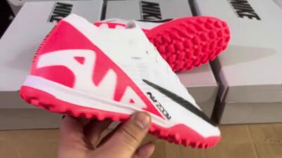 Nike Mercurial Vapor 15 Elite TF Low-Tops Soccer Shoes - White/Black/Red