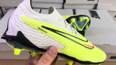 Nike Phantom GX Elite FG Low-Tops Soccer Cleats - White/Green/Black