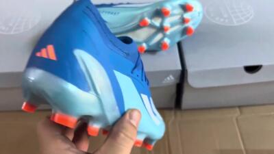 Adidas X Speedportal.1 FG Low-Tops Soccer Cleats - Blue/Silver/Jade