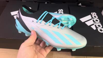 Adidas X Speedportal.1 FG Low-Tops Soccer Cleats - Grey/Blue/Black