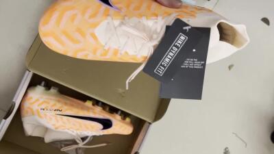 Nike Air Zoom Mercurial Superfly 9 Elite SG High-Tops Soccer Cleats - Orange/Black/Purple/Yellow