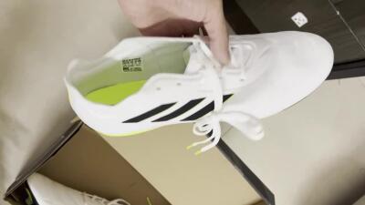 Adidas Copa Pure.1 FG Low-Tops Soccer Cleats - White/Black/Green