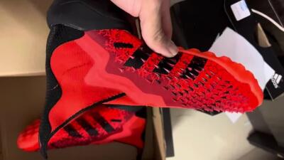 Adidas Predator Freak+ TF High-Tops Soccer Shoes - Orange/Black