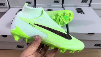 Nike Phantom GX DF Elite FG High-Tops Soccer Cleats - Green/Black/Brown