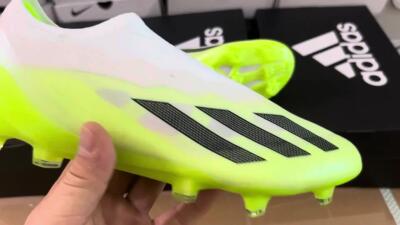 Adidas X Crazyfast.1 LL FG Low-Tops Soccer Cleats - Green/Black/White