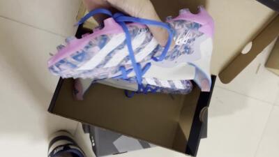 Adidas Predator Freak.1 FG High-Tops Soccer Cleats - Purple/White/Blue/Pink