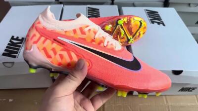 Nike Phantom GX Elite FG Low-Tops Soccer Cleats - Orange/Black/Purple