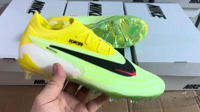 Nike Phantom GX Elite FG Low-Tops Soccer Cleats - Yellow/Green/Black/Red