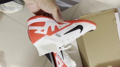 Nike Air Zoom Mercurial Superfly 9 Elite IC High-Tops Soccer Shoes - White/Black/Red