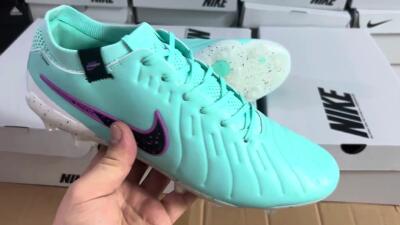 Nike Tiempo Legend 10 Elite FG Low-Tops Soccer Cleats - Blue/Black/Purple