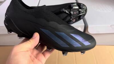Adidas X Crazyfast.1 FG Low-Tops Soccer Cleats - Black/Blue