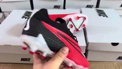 Nike Phantom GX Elite FG Low-Tops Soccer Cleats - Red/Black/White