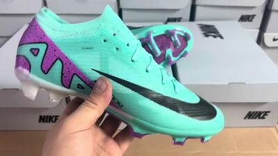  Nike Air Zoom Mercurial Vapor 14 Elite FG High-Tops Soccer Shoes - Blue/Purple/Black