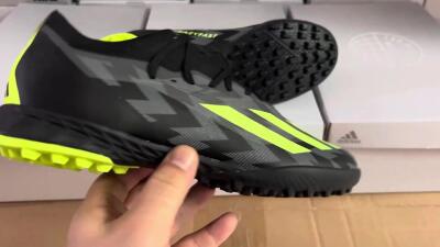 Adidas X Crazyfast.1 TF Low-Tops Soccer Shoes - Black/Yellow