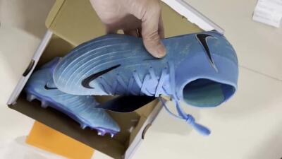 Nike Phantom Luna Elite FG High-Tops Soccer Cleats - Blue/Black/Gold