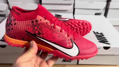 Nike Air Zoom Mercurial Vapor 15 Elite TF Low-Tops Soccer Shoes - Red/White/Black