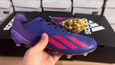 Adidas X Crazyfast.1 FG Low-Tops Soccer Cleats - Blue/Purple/Red