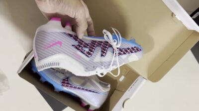 Nike Air Zoom Mercurial Vapor 15 Elite FG Low-Tops Soccer Cleats - White/Blue/Pink