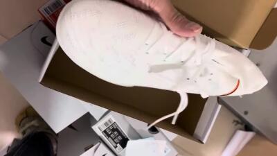 Nike Phantom Luna Elite NU TF High-Tops Soccer Shoes - White/Grey/Orange/Black