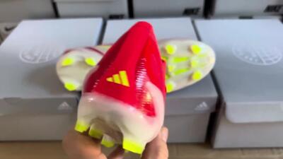 Adidas X Crazyfast.1 FG Low-Tops Soccer Cleats - Red/White/Yellow