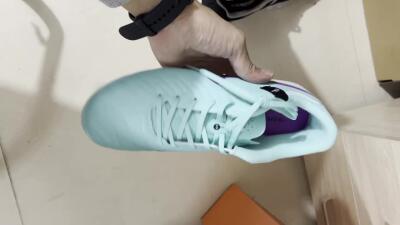 Nike Tiempo Legend X Academy FG Low-Tops Soccer Cleats - Turquoise/Purple/Black