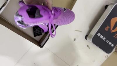 Nike Phantom GX Thunder Elite Link SG Low-Tops Soccer Cleats - Purple/White/Black