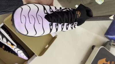 Nike Air Zoom Mercurial Superfly 9 Elite TF High-Tops Soccer Shoes - Purple/Black/Orange