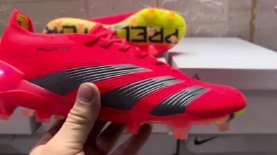 Adidas Predator Accuracy.1 FG Low-Tops Soccer Cleats - Red/Black/Blue