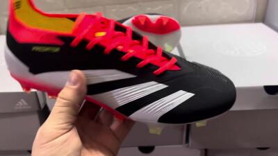 Adidas Predator Accuracy.1 FG Low-Tops Soccer Cleats - Black/White/Red