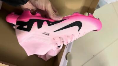 Nike Air Zoom Mercurial Superfly 9 Elite FG High-Tops Soccer Cleats - Pink/Black