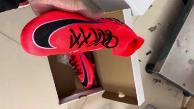 Nike Air Zoom Mercurial Superfly 9 Elite FG High-Tops Soccer Cleats - Red/Black/Purple