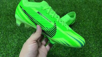 Nike Air Zoom Mercurial Vapor 15 Elite FG Low-Tops Soccer Cleats - Green/Yellow/Black