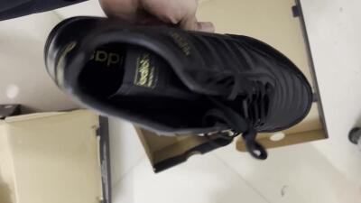 Adidas Copa Mundial Team Astro TF Low-Tops Soccer Shoes - Black/Gold