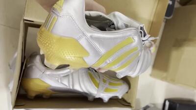 Adidas Predator 20+ Mutator Mania Tormentor FG Low-Tops Soccer Cleats - Silver/Gold