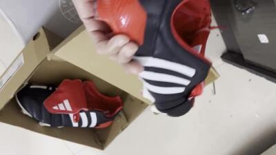 Adidas Predator 20+ Mutator Mania Tormentor FG Low-Tops Soccer Cleats - Black/White/Red