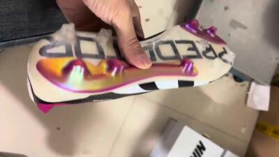 Adidas Predator Accuracy+ FG Low-Tops Soccer Cleats - Black/White/Pink