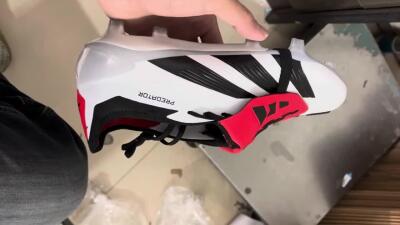 Adidas Predator Elite Foldover Tongue FG Low-Tops Soccer Cleats - White/Black/Red