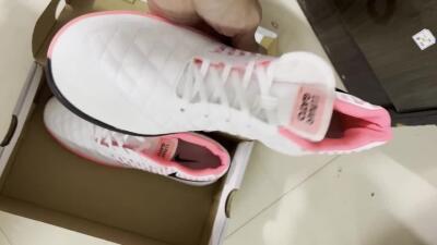 Nike Lunar Gato 2 IC Low-Tops Soccer Shoes - White/Pink/Black