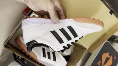 Adidas Copa Mundial Team Astro TF Low-Tops Soccer Shoes - Black/White