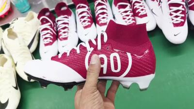 Nike Air Zoom Mercurial Superfly 9 Elite FG High-Tops Soccer Cleats - White/Black/Red