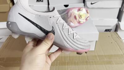 Nike Phantom Luna Elite NU FG Low-Tops Soccer Cleats - Grey/Black/Blue