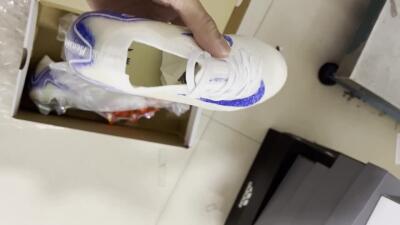 Nike Air Zoom Mercurial Vapor 16 Elite FG Low-Tops Soccer Cleats - Beige/Blue/Orange