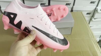 Nike Air Zoom Mercurial Vapor 15 Elite FG Low-Tops Soccer Cleats - Pink/Black