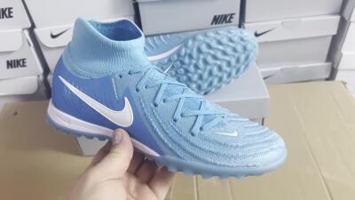 Nike Phantom Luna Elite TF High-Tops Soccer Shoes - Jade/White/Blue