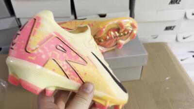 Nike Air Zoom Mercurial Vapor 16 Elite FG Low-Tops Soccer Cleats - Yellow/Black/Pink